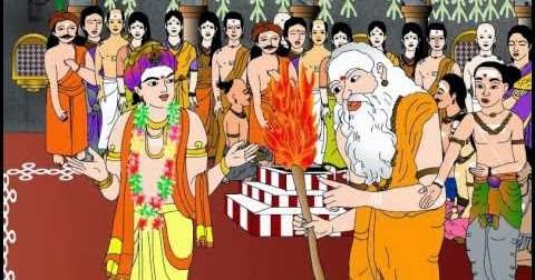 Part 2Sundarar parents had decided to marry sundarar and  seek the daughter of SandaiKavi shivacharya when marriage was about to take place an old man with Sacred ash smeared all over his body came and stop the marriage he said Sundarar is his bondslave and he cannot marry.