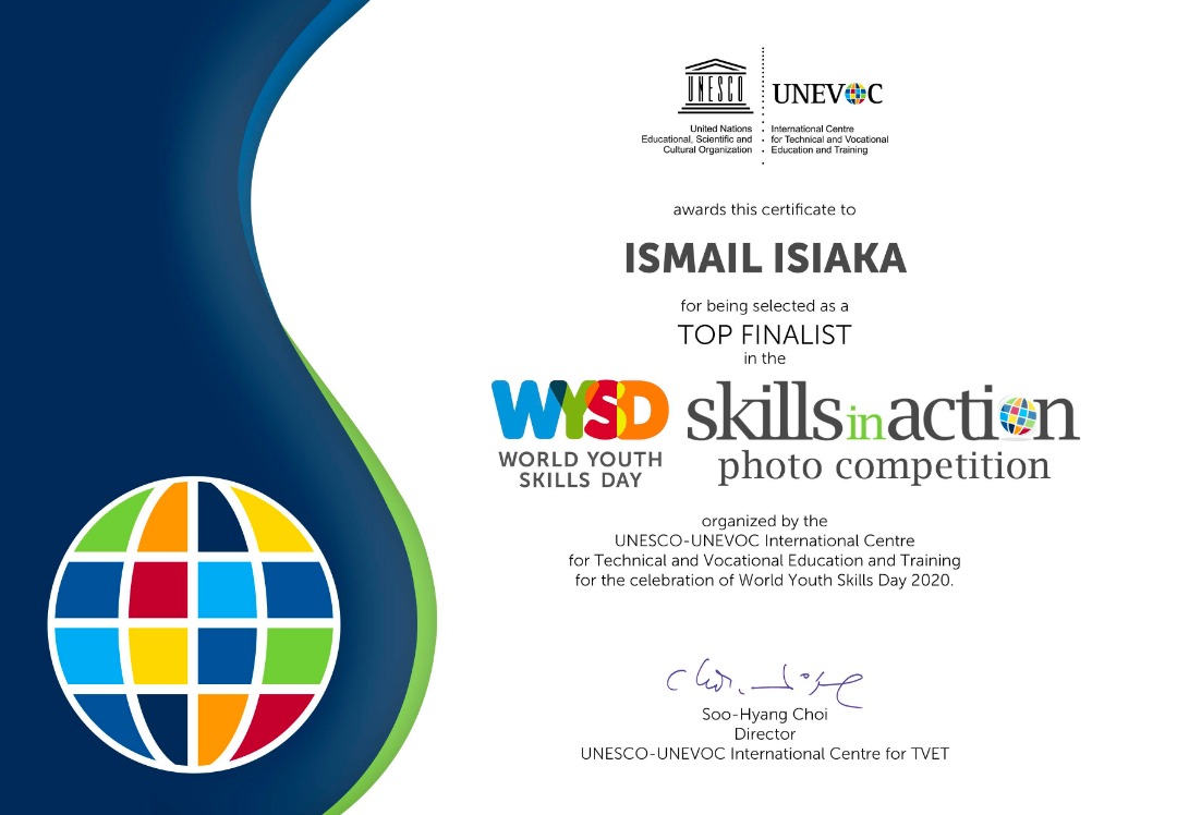 YabaTechUNEVOC's tweet image. Top 12 finalists - Skills in Action Photo Competition 2020. #WYSD2020

Congratulations to Isiaka Ismail, Yaba College of Technology, Lagos, Nigeria.