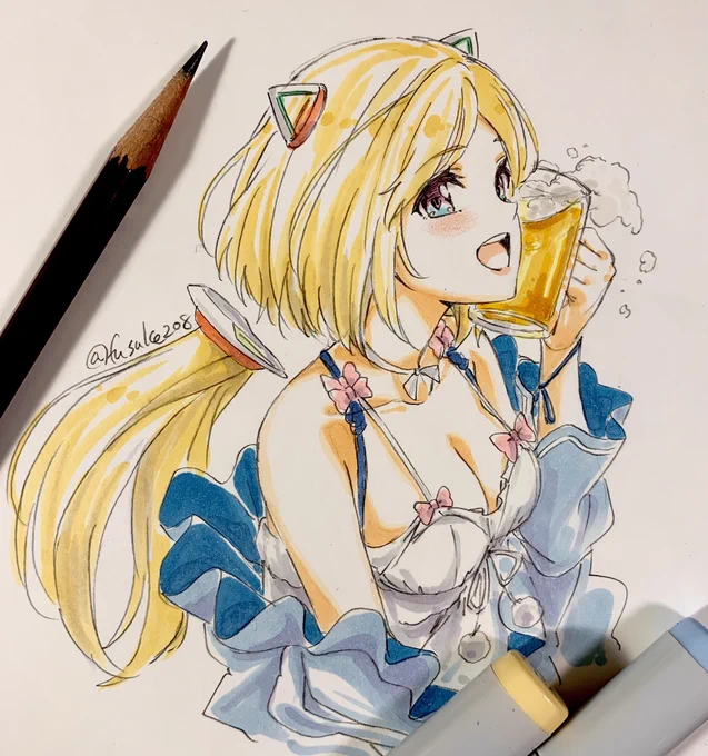 今年中盤くらいのアナログ描きホロメン振り返り? 