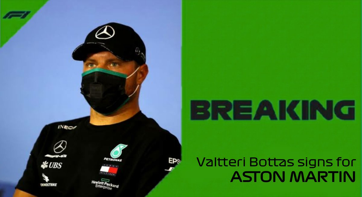 Alguns dias depois do anúncio de Russell na Mercedes, Bottas assina por 2 anos com a Aston Martin.Lawrence Stroll deixa de ser um investidor da equipe e seu filho Lance Stroll é demitido da equipe depois dos péssimos resultados em 2021 que deixaram os ingleses sem paciência.