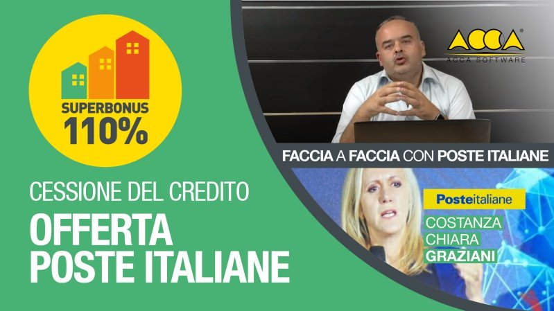 #superbonus110 
16 dicembre alle 16:00
Webinar con @PosteNews e analisi dell'offerta relativa alla cessione del credito.
youtu.be/jiqd_DTfu4w