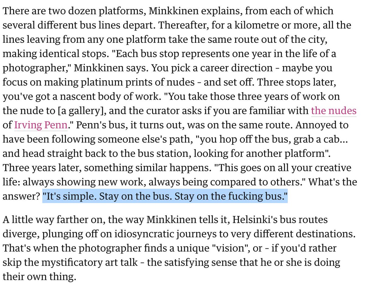 stay on the fucking bus (h/t  @GretchenAMcC) oh I'm mutuals with the author! howdy  @oliverburkeman  https://www.theguardian.com/lifeandstyle/2013/feb/23/change-life-helsinki-bus-station-theory