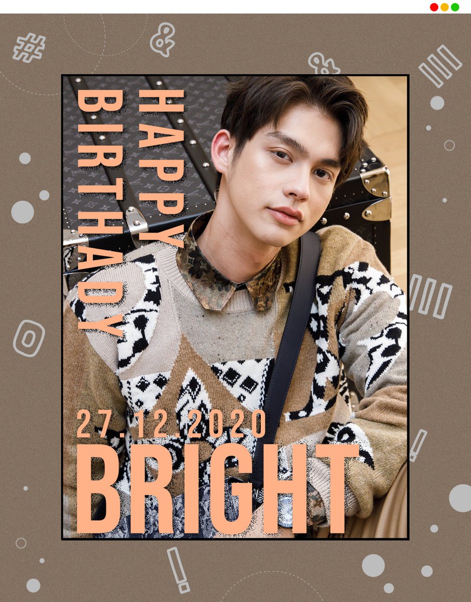 Happy Birthday ไบร์ท <a href="/bbrightvc/">bright</a> มีความสุขมากๆ ตั้งใจทำอะไรไว้ก็ขอให้สำเร็จลุล่วงไปด้วยดีนะจ๊ะ #GMMTV
