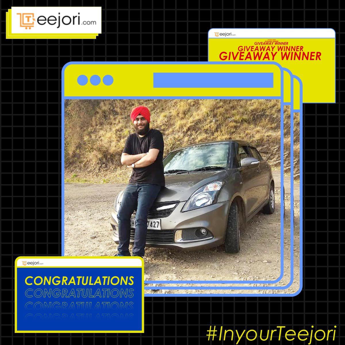 Teejoridotcom's tweet photo. Congratulations to our winner! 🎉
Thank you for participating in our giveaway contest. 
We appreciate your enthusiasm and we promise to bring more such giveaway in future ❤️
Stay tuned and keep following us! https://t.co/IY54ZpfLQF