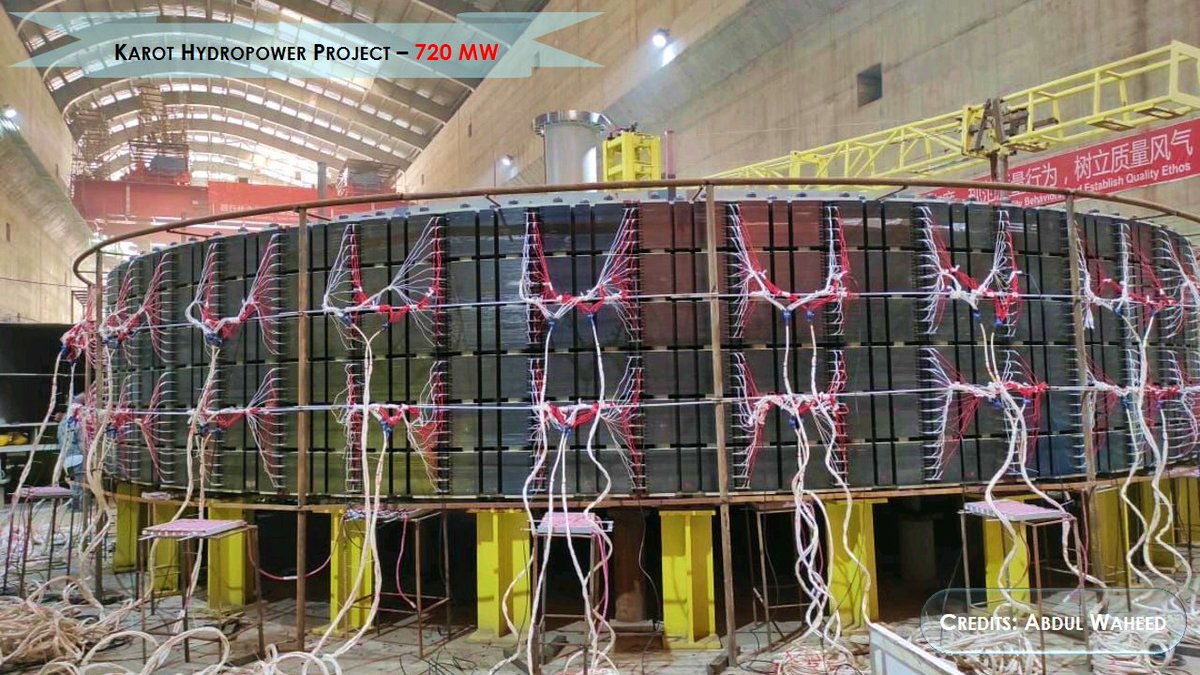 HydropowerPk's tweet photo. Electro-Mechanical works at Karot Hydropower Project (720MW)
#GENERATOR #Rotor #Stator #KarotHPP #720MW #CPEC #Pakistan https://t.co/HnFti80wDr