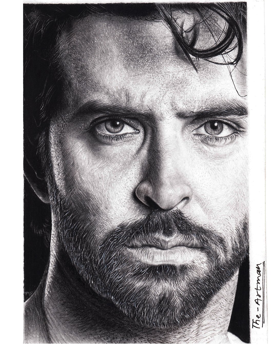 Pin by RAJ TILAK D S on Hrithik roshan | Abstract pencil drawings, Pencil  sketch images, Marvel art drawings