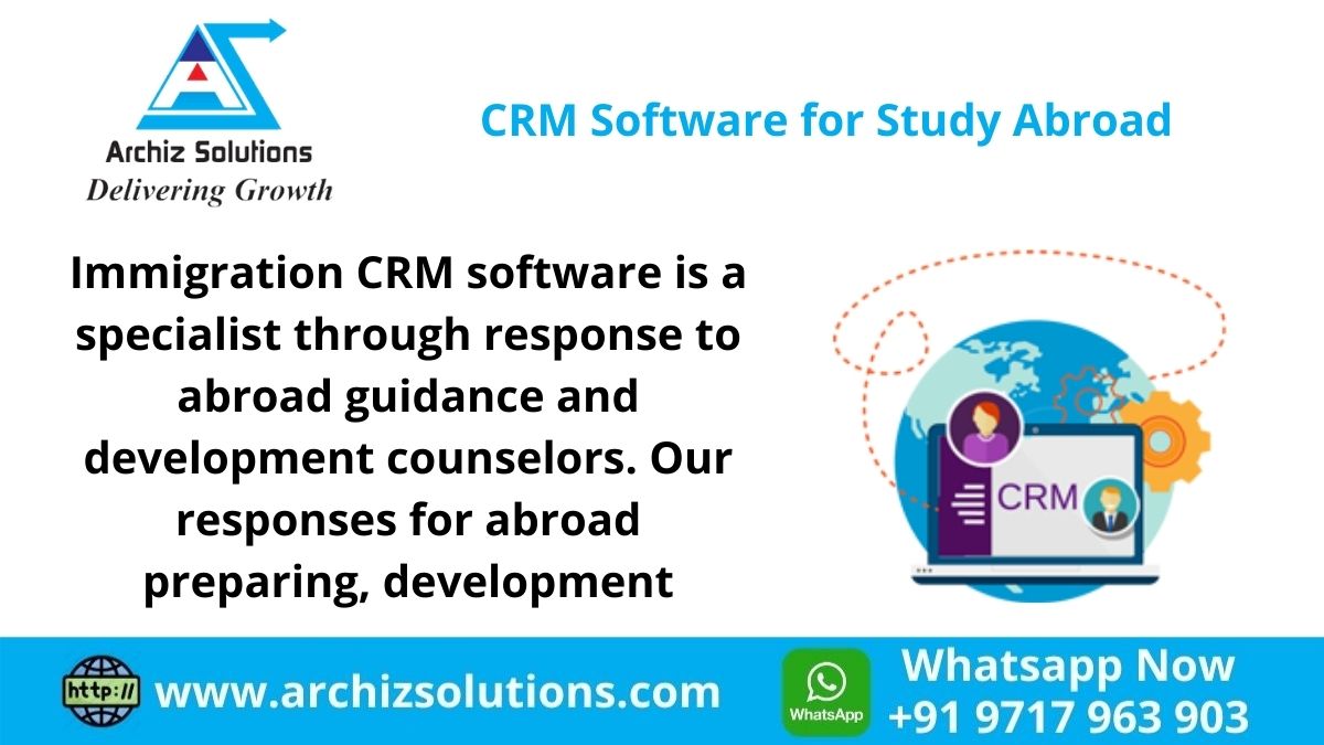 ArchizSolutions's tweet image. CRM Software for Study Abroad
#ImmigrationCRM #software is a specialist through response to abroad guidance and development counselors. Our responses for abroad preparing, development.

#archizsolutions #studyabroad #Education #AbroadEducationConsultants #abroad