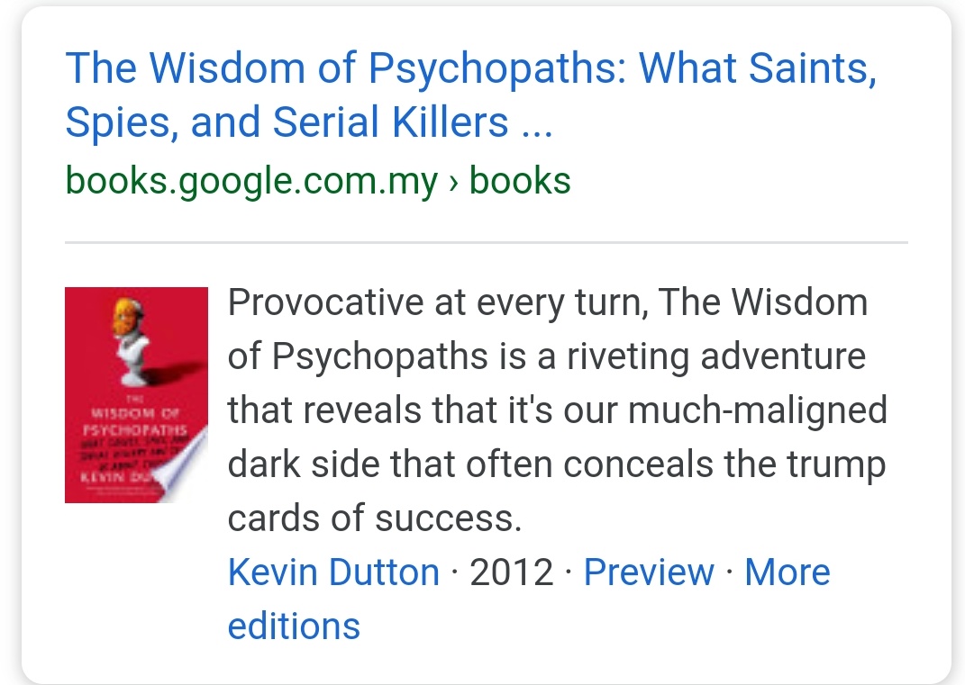 3. The Wisdom of PsychopathOther than the forensic facts in this webtoon, the author get extra points for showing Lee Kirin studying a book tittle the Wisdom of Psychopath, in order to understand Kang Moo's behavior.The Wisdom of Psychopath is actually a real book.15/19