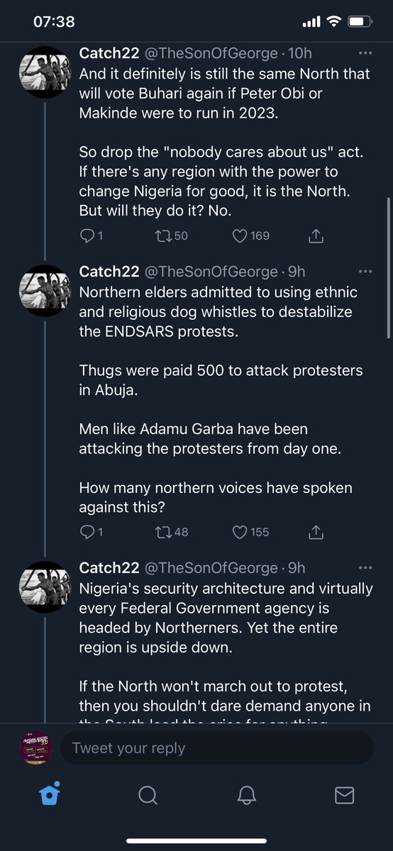 You cannot read this thread and north like it.