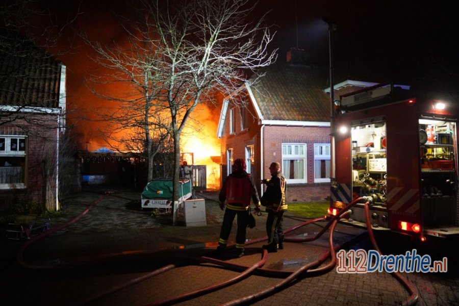 Chalet volledig afgebrand in #TerApel. 112Drenthe.