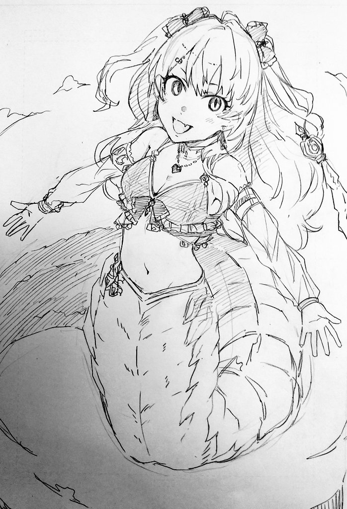 らくがきラミア志希にゃん。

これは1時間休憩で描くものではない(息切れ) 
