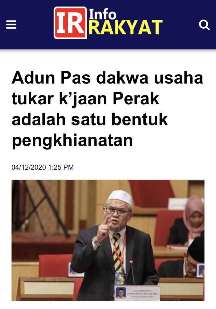 StateMelaka's tweet photo. Sekarang dah jadi exco pengkhianat dah dia. https://t.co/nN0XBTQ2kQ