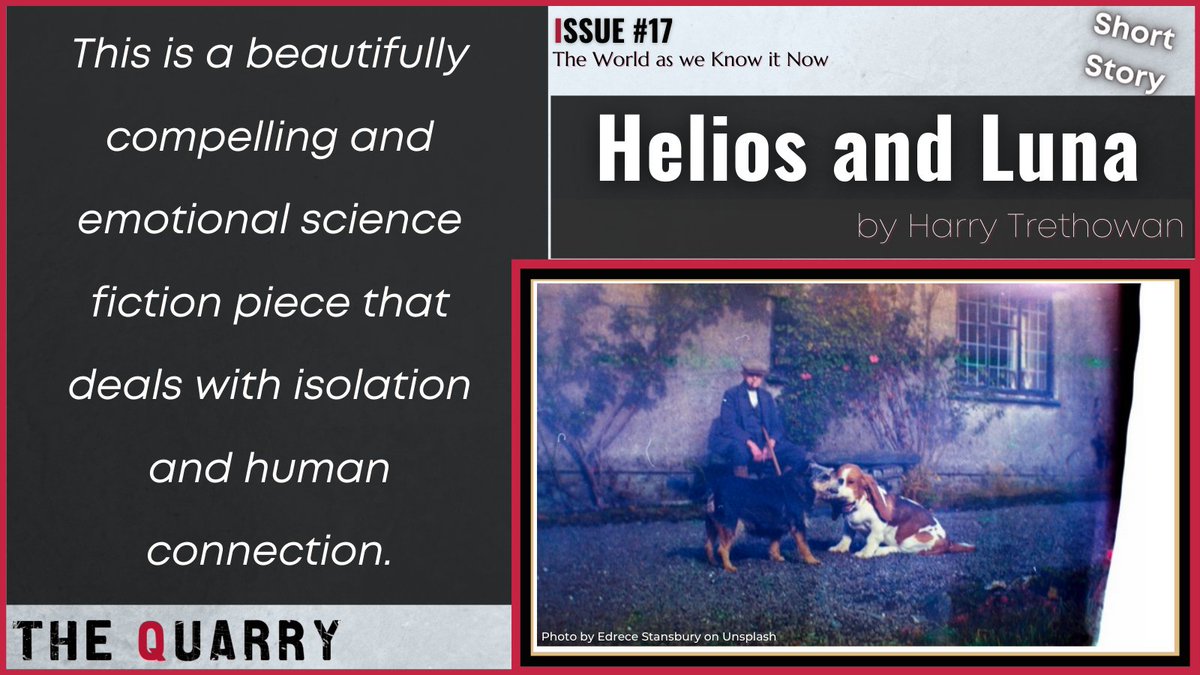 TheQuarryMQ's tweet photo. #StoryOfTheWeek - Helios and Luna by Harry Trethowan
Read it here: https://t.co/hHsA3wgrBg 

#MQTQJ #CreativeWriting #Writing #Journal #IssueSeventeen #TWAWKIT #ShortStories #Poetry #CNF #Read #Write #Readers #Writers #Reading #WhatToRead #ReadThis #Story https://t.co/hqX3XeGlKJ