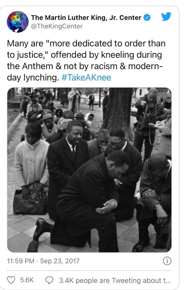 “taking the knee - much like refusing to give up a seat on a bus – is a political act. But it’s an act that any fair-minded individual should support and empathise with” https://www.theguardian.com/commentisfree/2020/dec/10/stopping-players-taking-the-knee-millwall-racists-victory