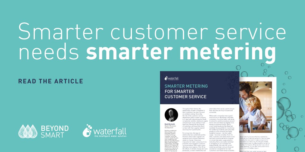 WaterfallSmart's tweet photo. Proactive, engaged customer service is what all water companies are working towards. This article explains how smart metering can help.
https://t.co/kEQtxjOYsc
#beyondsmart #smartmeter #pr19 #pcc #waternetwork #watercompany #customerservice" https://t.co/ZZxqkjbrr0
