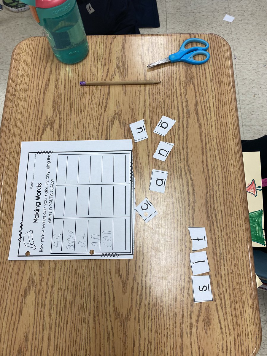 MrsRyanTweets's tweet photo. How many words can you make with the name Santa Claus? Grade 1s enjoyed our Making Words activity. @StVeronicaDP https://t.co/BygZKQwBUe