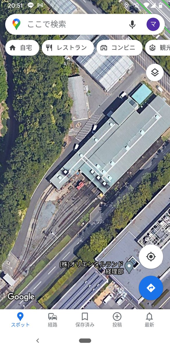 ﾐﾔｯｹ 前からウエスタンリバー鉄道の信号上がってたから気になって上から見てみたらウエスタンリバー鉄道ってご立派な車庫あるのね