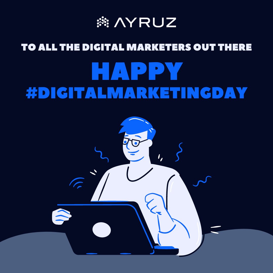 ayruz's tweet photo. Be proud to be a #digitalmarketer and let us celebrate the day known for us. Happy #DigtialMarketingDay to each and everyone out there for being part of this never-ending future. Share your #digitalmarketing stories and experiences to the world & make this day special. #DMDay2020 https://t.co/ACpfjuPOX9