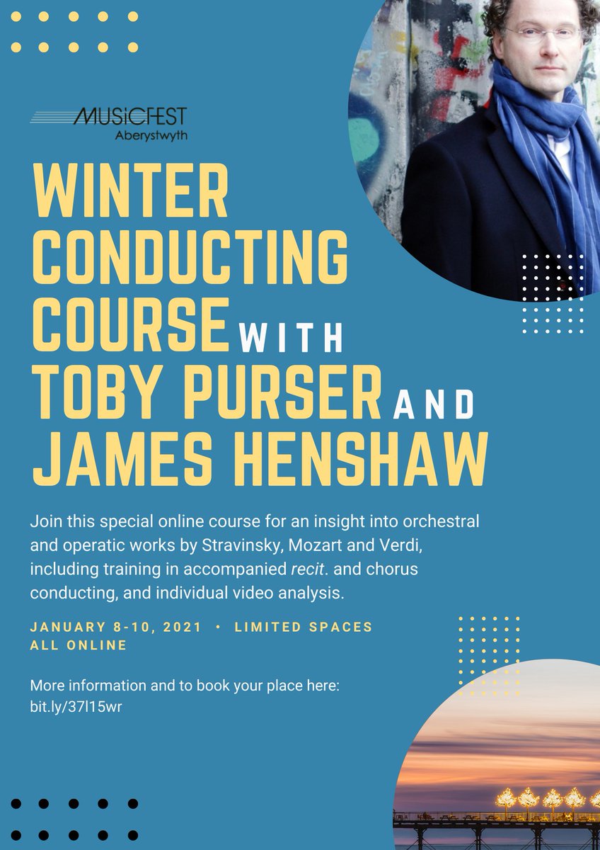 🥳 EXCITING NEWS Join us for our Winter Conducting Course with @TobyPurser1 and @JamesHenshaw89. More information and to book your place here: bit.ly/37l15wr