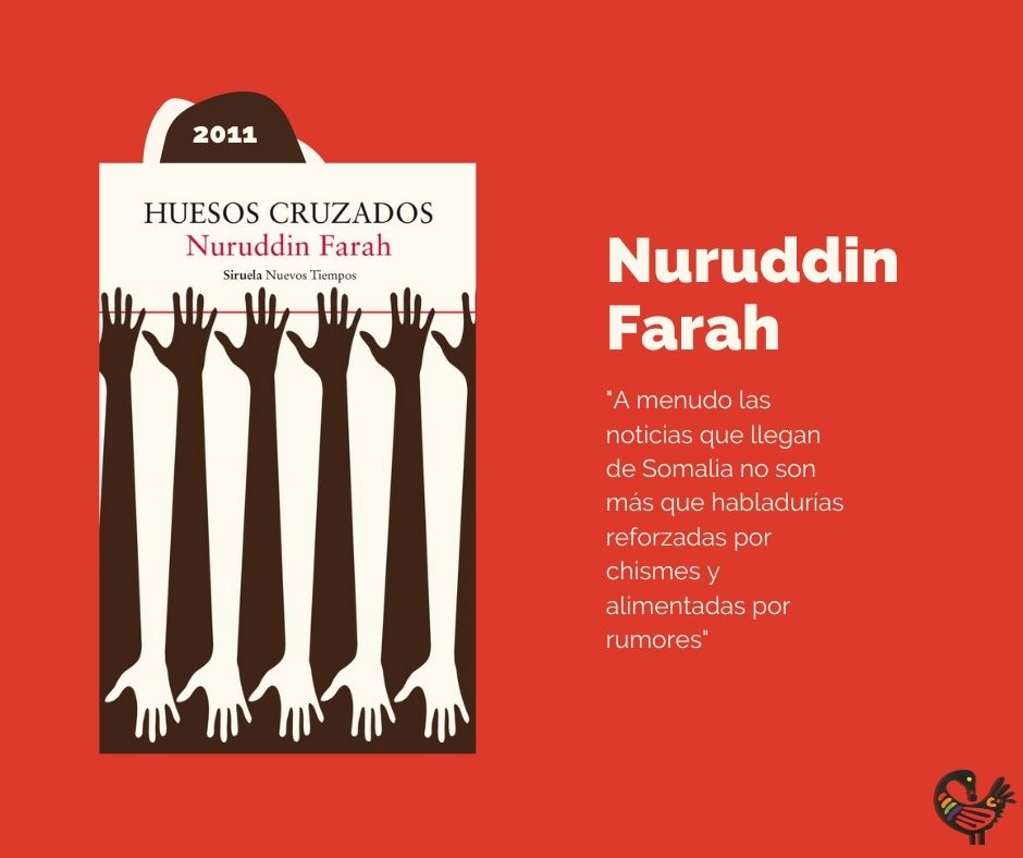CEAULL's tweet photo. 🇸🇴 Nuruddin Farah es un escritor somalí que se ha interesado en los derechos de la mujer en la Somalia postcolonial. 

📕 Recomendamos esta semana su obra "Huesos cruzados" que relata lo complejo de un territorio fracturado. https://t.co/1m5tp7wQlZ