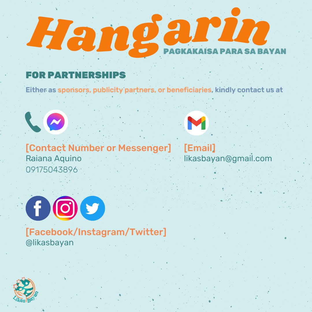 likasbayan's tweet photo. to ang pangalawang transparency report para sa unang proyekto ng Hangarin. 🌱
Alamin ang laman ng Christmas packages na isinaayos ng aming team. 🎄🎁
Intresadong tumulong? 🔔
I-contact ang mga detalye sa mga litrato! 🧡
Pagkakaisa para sa Bayan 🇵🇭
#Hangarin https://t.co/LnM3RAYCUK