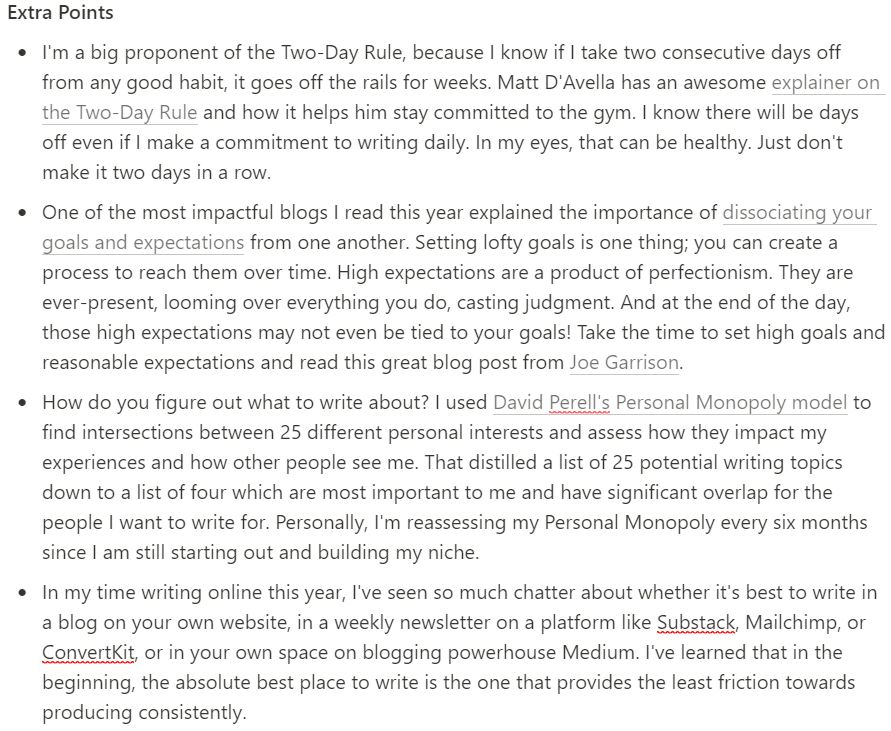 Many other topics I want to expand upon in time, but I'm adding these addendums to the piece like game notes at the end. Inspiration for follow-up.