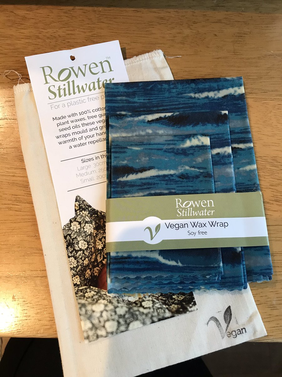 mary_hayman1's tweet photo. What a wonderful #PlasticFree haul in the post this morning! 🌊

So excited to start using this plastic and cruelty free @WildRefill deodorant, and these gorgeous @RowenStillwater #vegan wax wraps from @JenGriffiths11 - thanks Jen! 💙🎄 https://t.co/AFkpUx80ZS