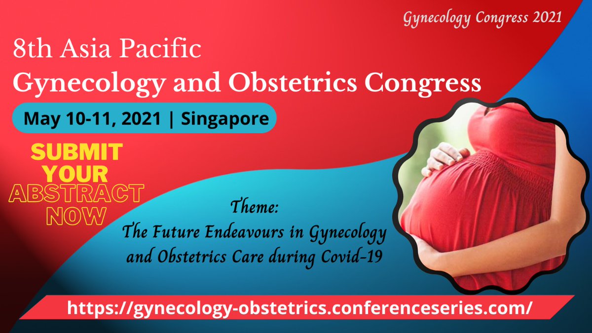 Submit the abstract today and join us at the #GynecologyCongress 2021 scheduled in Singapore from May 10-11, 2021

#obstetrics #gynecology #pregnancy #gynecologists #pcos #childbirth #gynecologyobstetricsconference #conferenceplanning #obstetricians