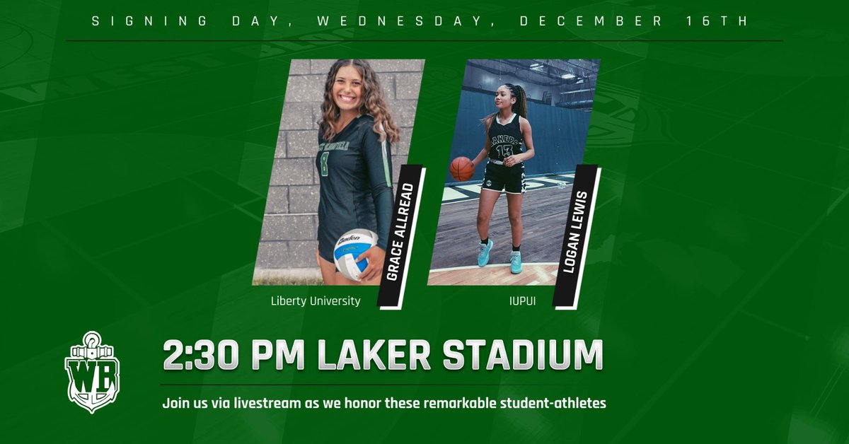 wbloomfieldschl's tweet photo. It's Signing Day in West Bloomfield. The event is closed to the public, with only family members permitted on a guest list but the celebration will be live-streamed thanks to @CivicCenterTV. At 2:30pm we will be featuring @graceallread  and @logan_elise13 https://t.co/jZvFxBy24u