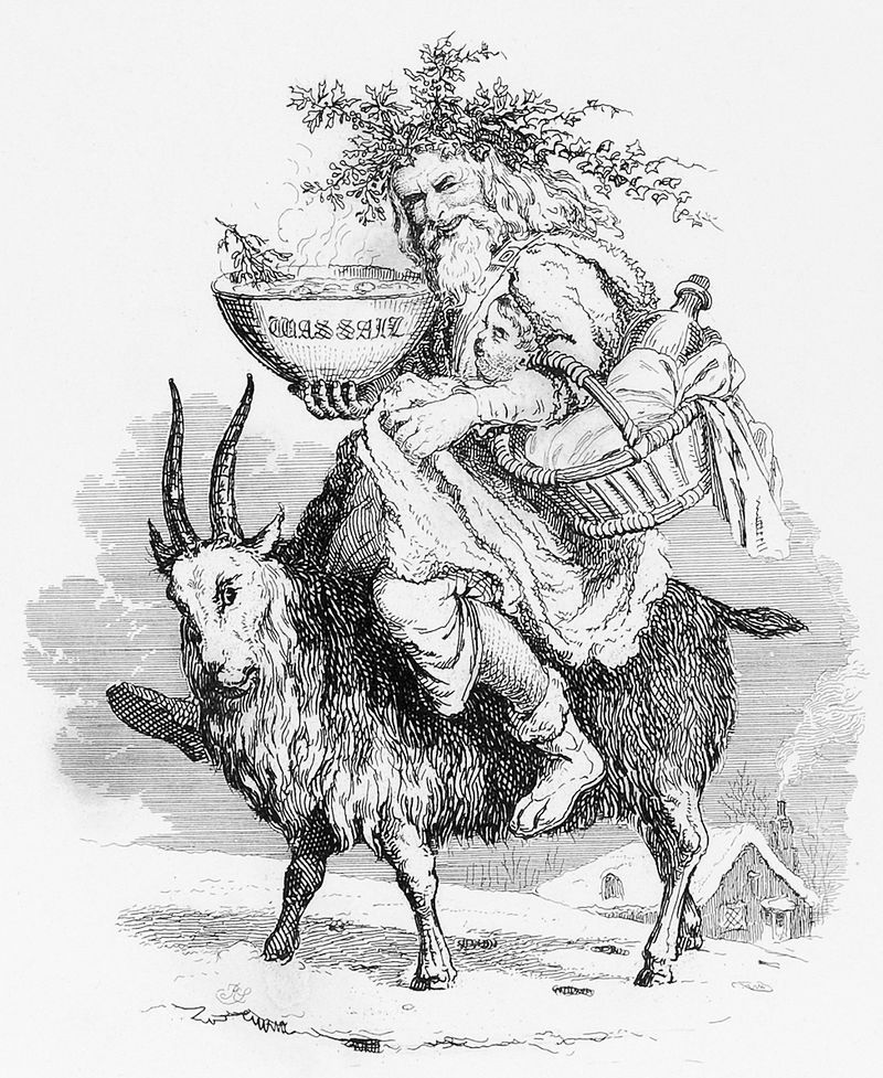 As Europe became more culturally interconnected this regional tradition overlapped with others. During the 11th century in Sweden actors performed simple plays wherein Saint Nicholas would lead a goat man around by a leash,