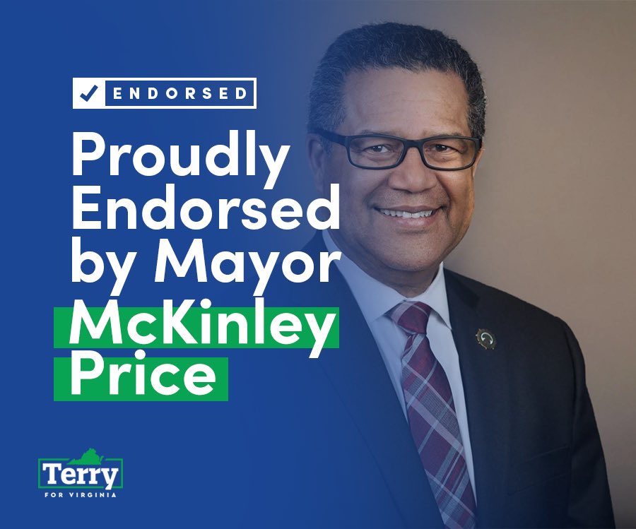 TerryMcAuliffe's tweet photo. I am beyond honored to have the support of Norfolk Mayor @KennyAlexander, Newport News Mayor @NNMayorPriceDDS, Hampton Mayor @DonnieTuck & Portsmouth Mayor-Elect @ShannonGloverVA! The faith these incredible Hampton Roads have placed in me means the world. #GoBigBeBold https://t.co/mbB1h0F1zi