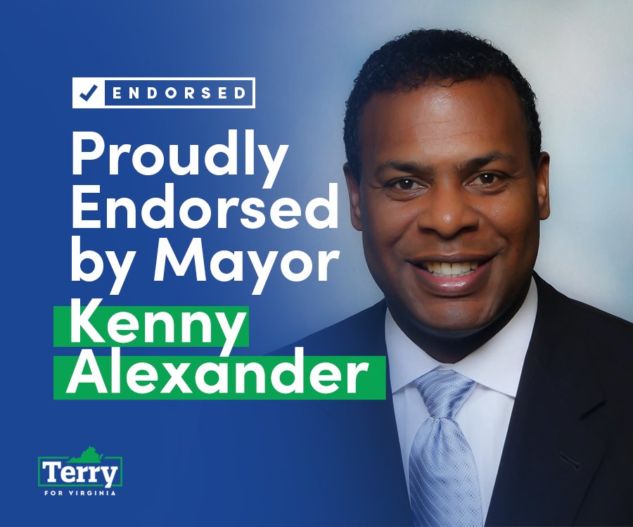 TerryMcAuliffe's tweet photo. I am beyond honored to have the support of Norfolk Mayor @KennyAlexander, Newport News Mayor @NNMayorPriceDDS, Hampton Mayor @DonnieTuck & Portsmouth Mayor-Elect @ShannonGloverVA! The faith these incredible Hampton Roads have placed in me means the world. #GoBigBeBold https://t.co/mbB1h0F1zi