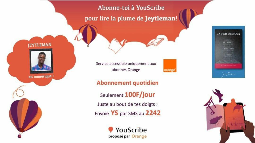 Qui a dit qu'un livre ne ferait pas un bon et beau cadeau de Noël ? Sûrement qqun qui n'a pas encore lu #UnPeuDeNous
@YouScribe_YS x @orange_sn 🤝🏾