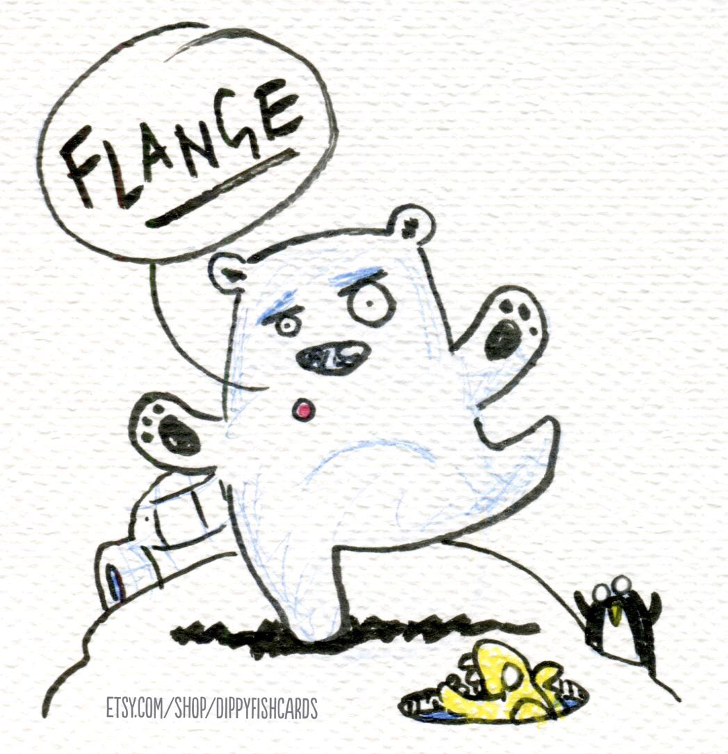 Bear lols, Fam... It’s now December the 16thAnd what’s on the agenda?Why, it’s an angry polar bearShoutin’ ‘bout Pudenda!  #adVENT  #AdventCalendar  #illo_advent2020  #december