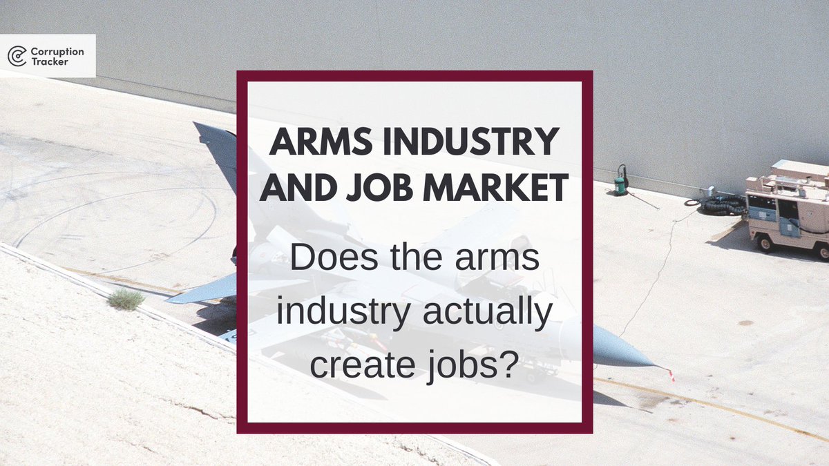 When it comes to justifying arms sales, one of the greatest arguments used by its supporters that the industry is a significant contributor to the greater national economy, particularly by creating job positions. However, the evidence shows this to be highly misleading. (1/6)