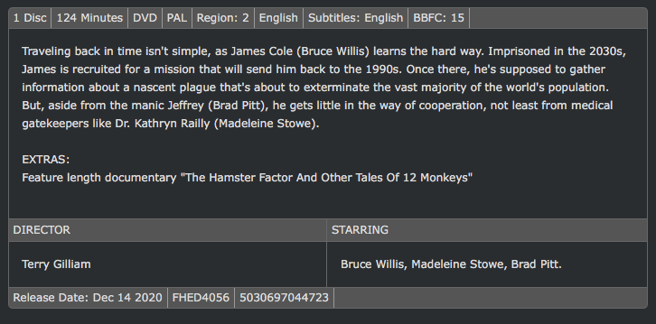 ***LAST CHANCE***

RT (&amp; already be a follower) for a chance to #win 12 Monkeys courtesy of <a href="/FabulousFilmsTV/">Fabulous Films</a>

Every RT gets you another place in the draw.

#competition #prize #giveaway