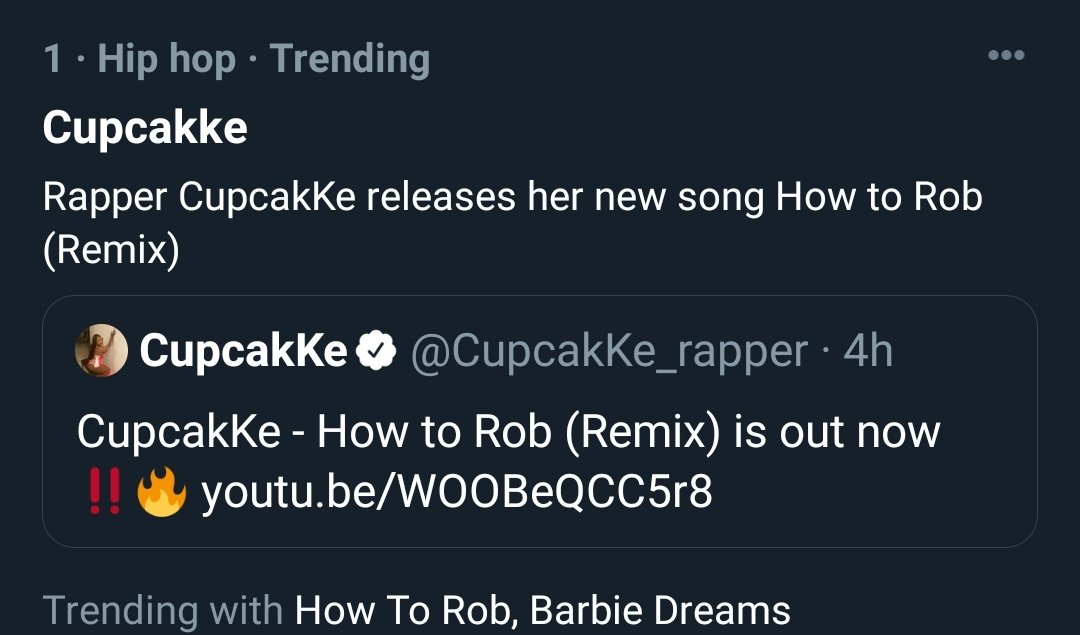 ghost_boo_b's tweet image. Trending #1 and as an independent artist
She did that😍😌💗
@CupcakKe_rapper
#HowtoRob #Gum #Cupcakke