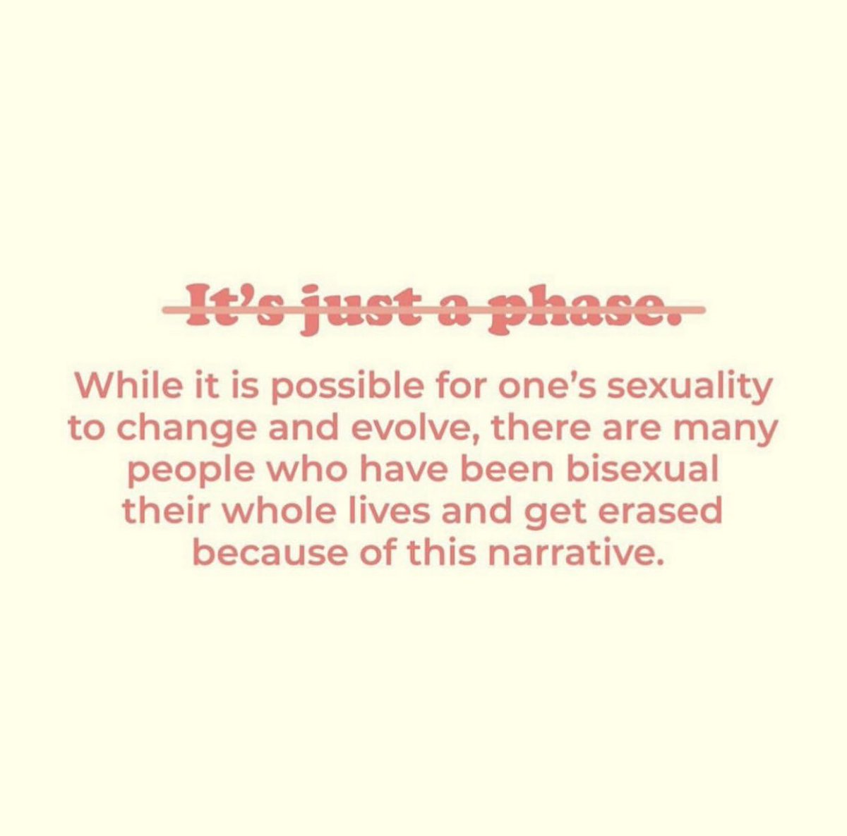 QueerSocialsBFN's tweet photo. Bisexual people are not confused. https://t.co/7Xo3eNiaid