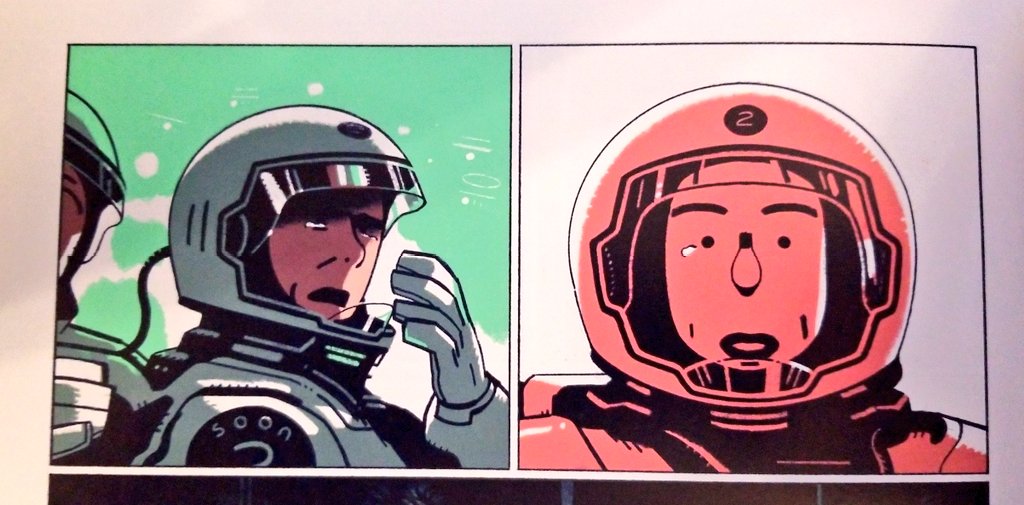 I got this French comic today, "Soon" and stylistically this is my absolute jam. Hmmm-mmm! 
