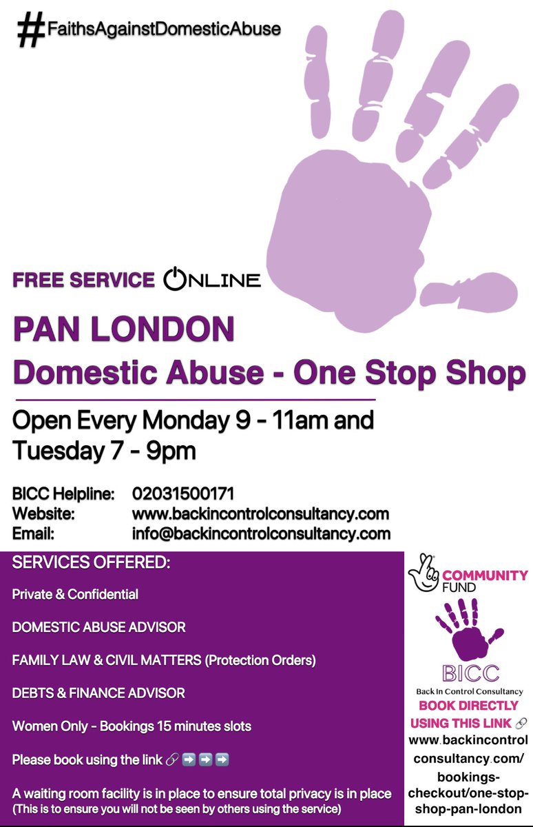 BackIN_Control's tweet image. www. Backincontrolconsultancy.com

There’s No Excuse for Domestic Abuse ‼️

Helpline 020 31500171

Email: info@Backincontrolconsultancy.com

#BiCC #BackInControl #domesticviolence #abuse #narcissist #narcissisticabuse #domesticabuse #survivor #gaslighting #sociopath #sexualabuse