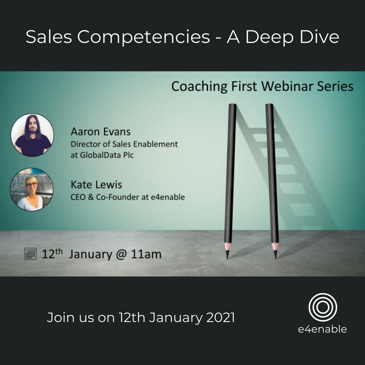 e4enable's tweet photo. Join e4enable CEO, Kate Lewis and Aaron Evans, Director of Sales Enablement at GlobalData Plc, for an in-depth discussion on defining the right sales competencies for your #sales teams.
https://t.co/4vnFfMPjuX
#salescompetencies #salescoaching #coachingfirst https://t.co/rbjNvQoY0z
