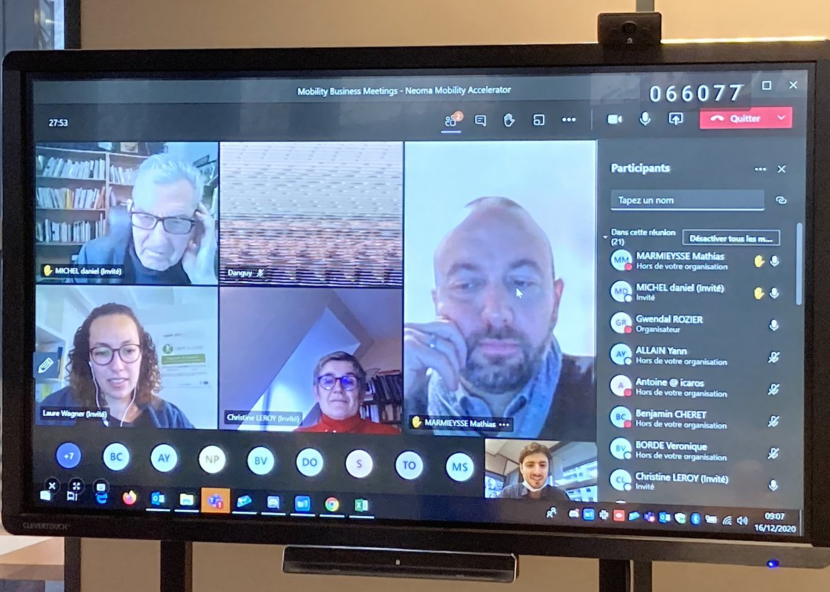 NEOMA_MobAcc's tweet photo. 🗣Mobility #BusinessMeeting !
Pour notre dernière matinée BootCamp, nos #startups feront face à un panel d'une trentaine de #prospects : @CANSeine, @transdevFR, @groupekeolis, @ENGIEgroup, @Haropaports, @GroupeLaPoste, @Matmut et bien d'autres...
#NEOMAMobilityAccelerator https://t.co/w3OMc51NQw