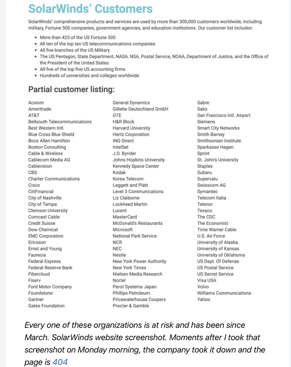 This is simply a partial list of the over 18,000 customers who could find the cozy Russian bear has come through their back door and emptied out the larder of all its goodies. Nom, nom. Cozy Bear is hangry.