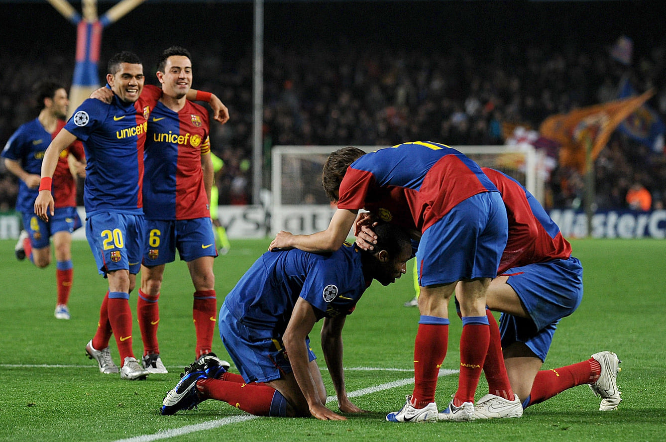 優勝 2008-09 チャンピオンズリーグ バルセロナ ユニフォーム エトー