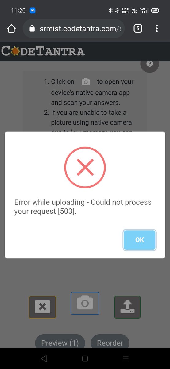 sriram_kailasam's tweet photo. @SRM_Univ took the exam fee last sem and didn't even conduct exams. This sem's exam fees have gone into a terrible platform not even out of alpha. Wasting their students' time, efforts and money. What a scam!
#srmscam #boycottcodetantra https://t.co/lXTxJ09xat