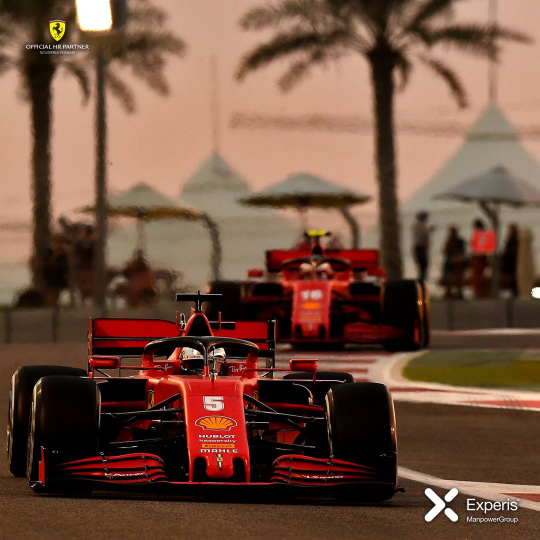 ExperisItalia's tweet photo. Domenica l'ultima gara del Mondiale di #F1 sul circuito di #Abudhabi. #SebastianVettel ha concluso la sua ultima stagione in rosso sulle note di “Azzurro”.
Arrivederci all’anno prossimo da Experis, Official HR Partner di @ScuderiaFerrari.
#racewithExperis #essereFerrari https://t.co/S1ubJgcLGD