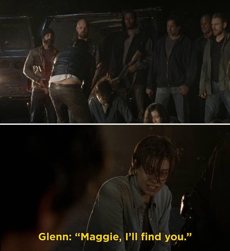 10. Walking Dead: When Negan made his epic entrance and k!lled Glenn.