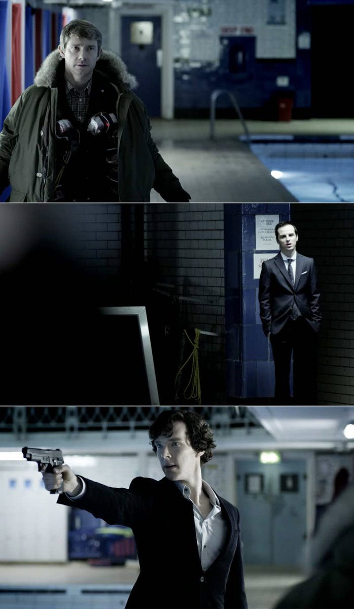 20. Sherlock: When Sherlock found John with a bomb strapped to his chest when he went to meet Moriarty.