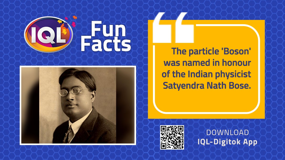 TokDigi's tweet photo. In quantum physics, a 'Boson'  is a type of particle that carries energy. The  word 'Boson' was coined by the Nobel Prize-winning physicist Paul Dirac. https://t.co/UL8LVtobZD