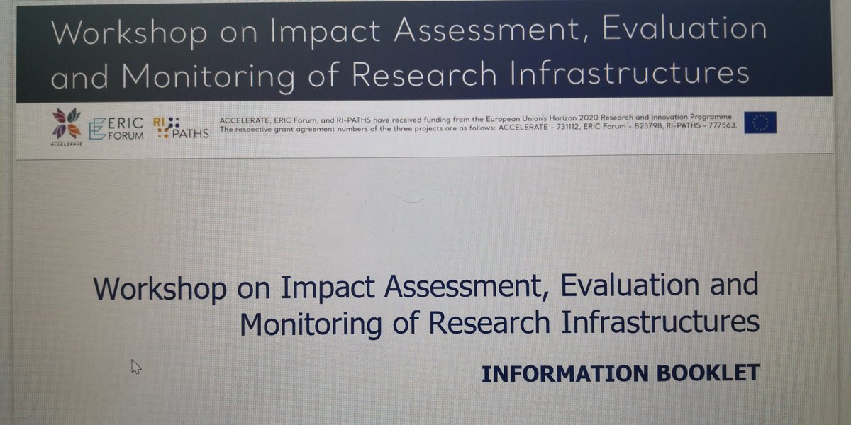 AnaBCasino's tweet photo. Promising workshop on Impact Assessment, evaluation and monitoring of RIs!!! #eurotaxonomy, #dissco, #researchinfrastructures ! 135 people representing a variety of RIs to learn how to better monitor progress and evaluate their impact on science and society. https://t.co/w4bAztRwqi